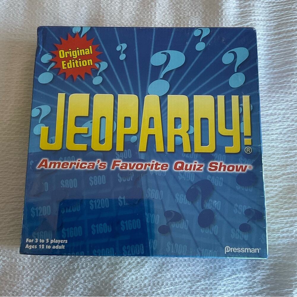 Jeopardy America’s Favorite Quiz Show Vintage 2005 Board Game